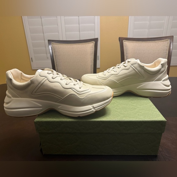 New Gucci Rhyton Logo Sneaker Shoes UK 13 / US 13.5 - Picture 13 of 16